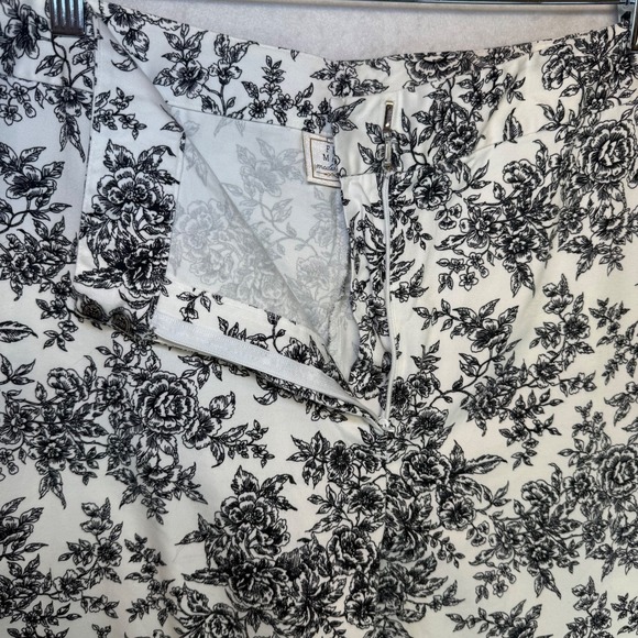 VTG‎ FIELD MANOR Modern Classics Floral Print Wide Leg Pants Women's Size 16 - Picture 6 of 9